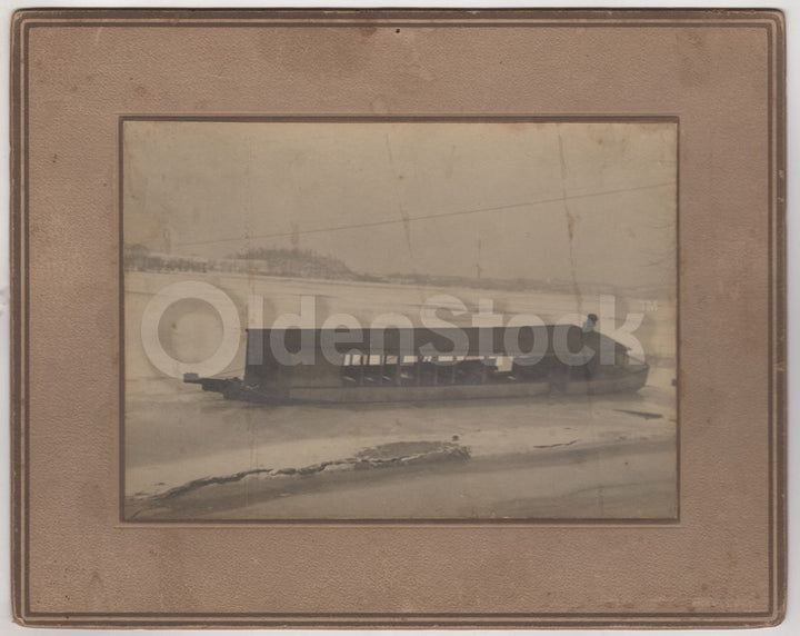 Susquehanna River Great Ice Jam Flood 1904 Antique Disaster Photos on Board Archive