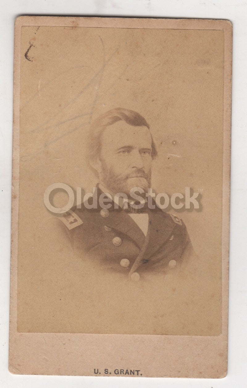 Ulysses Grant President & Civil War General Antique CDV Photo