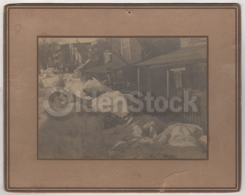 Susquehanna River Great Ice Jam Flood 1904 Antique Disaster Photos on Board Archive