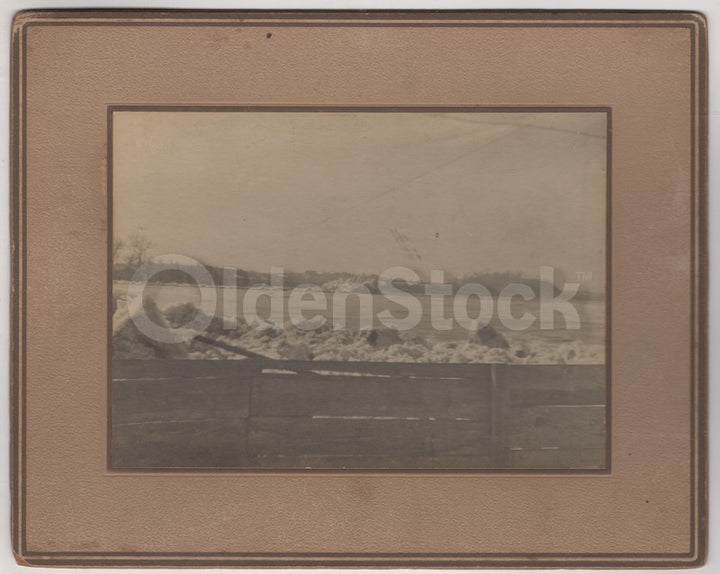 Susquehanna River Great Ice Jam Flood 1904 Antique Disaster Photos on Board Archive