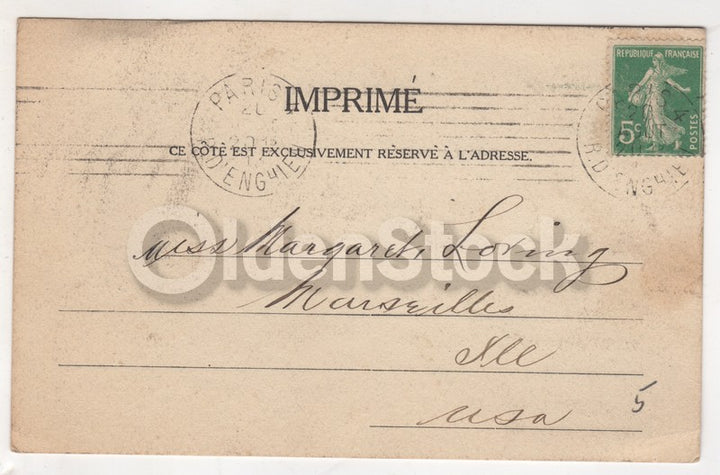 Mrs. A.H. Taylor Bowling Green Kentucky Parisian Fashions Antique Advertising Card 1913