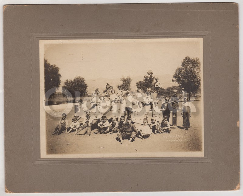 Luther Burbank School Santa Rosa California Antique Recess Class Photo 1913