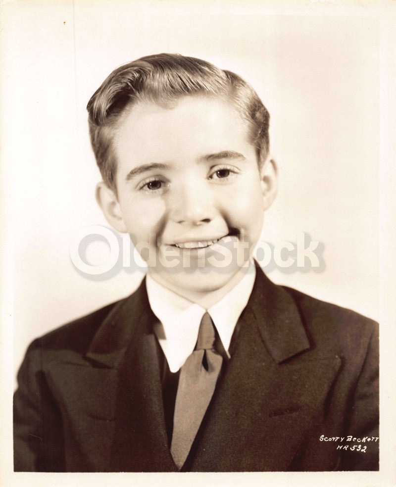 Scotty Beckett Our Gang Little Rascals Child Movie Actor Vintage Promo Photo