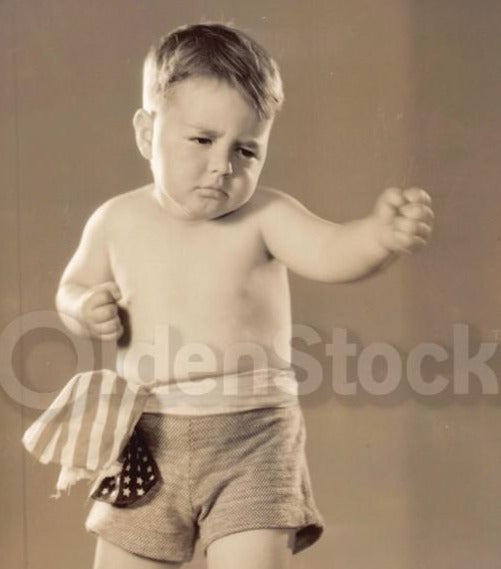 Spanky McFarland Our Gang Little Rascals Mush & Milk Boxer Movie Actor Photo