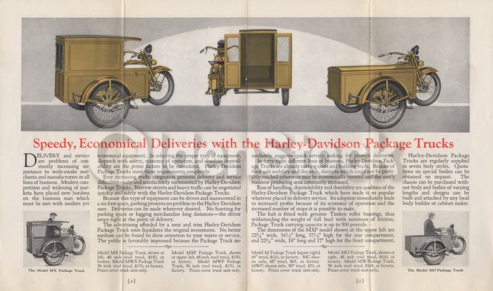 Harley Davidson Motorcycles Antique Graphic Advertising Sales Catalog 1928