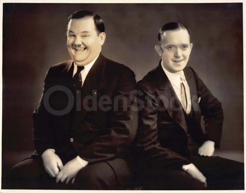 Young Laurel and Hardy Hal Roach Comedy Actors Antique Movie Promo Photo