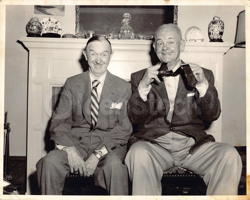 Old Laurel and Hardy Hal Roach Comedy Actors Vintage Movie Press Photo