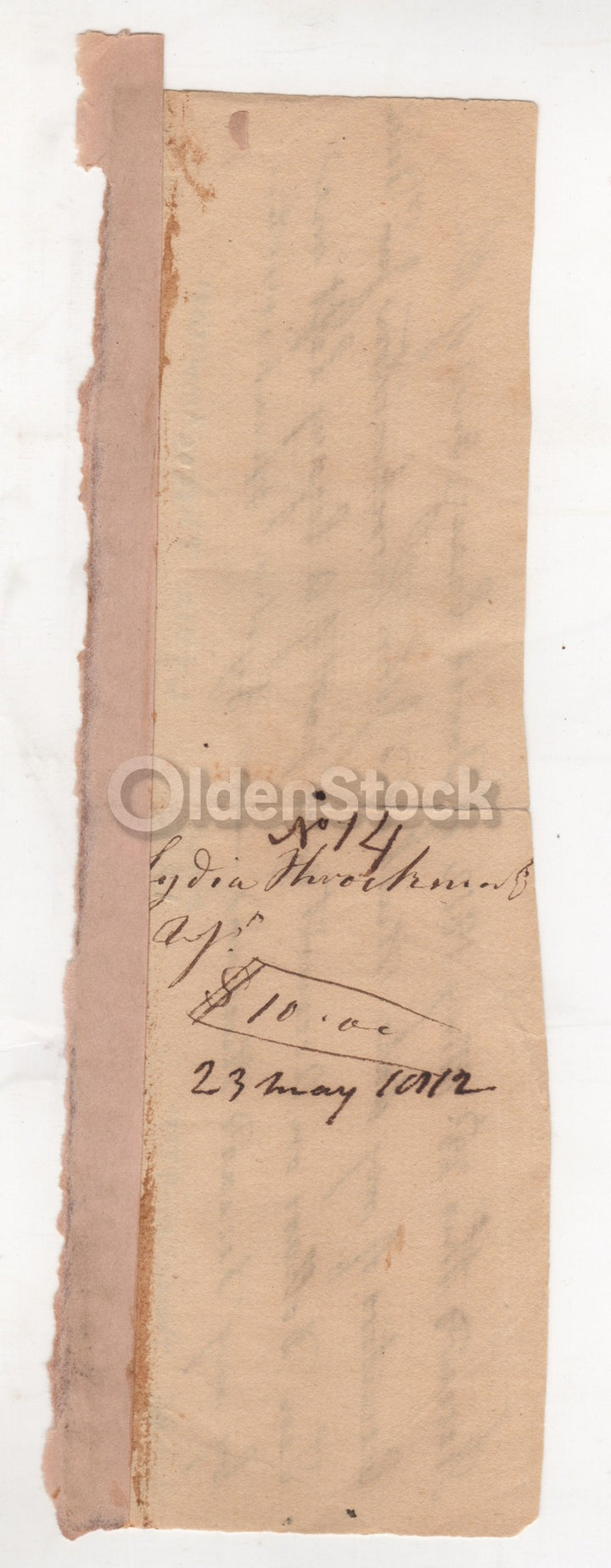 John Throckmorton Colonial New Jersey Indian Wars Eulogy Document 1812