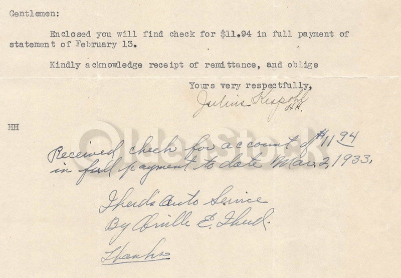 Emerald Glen Stock Farm Quincy Illinois Antique Signed Advertising Letter 1935