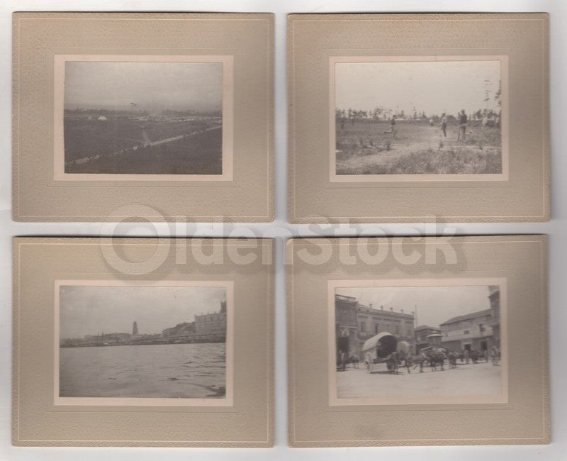 Spanish American War Soldiers Baseball in Cuba Antique Cabinet Photos lot