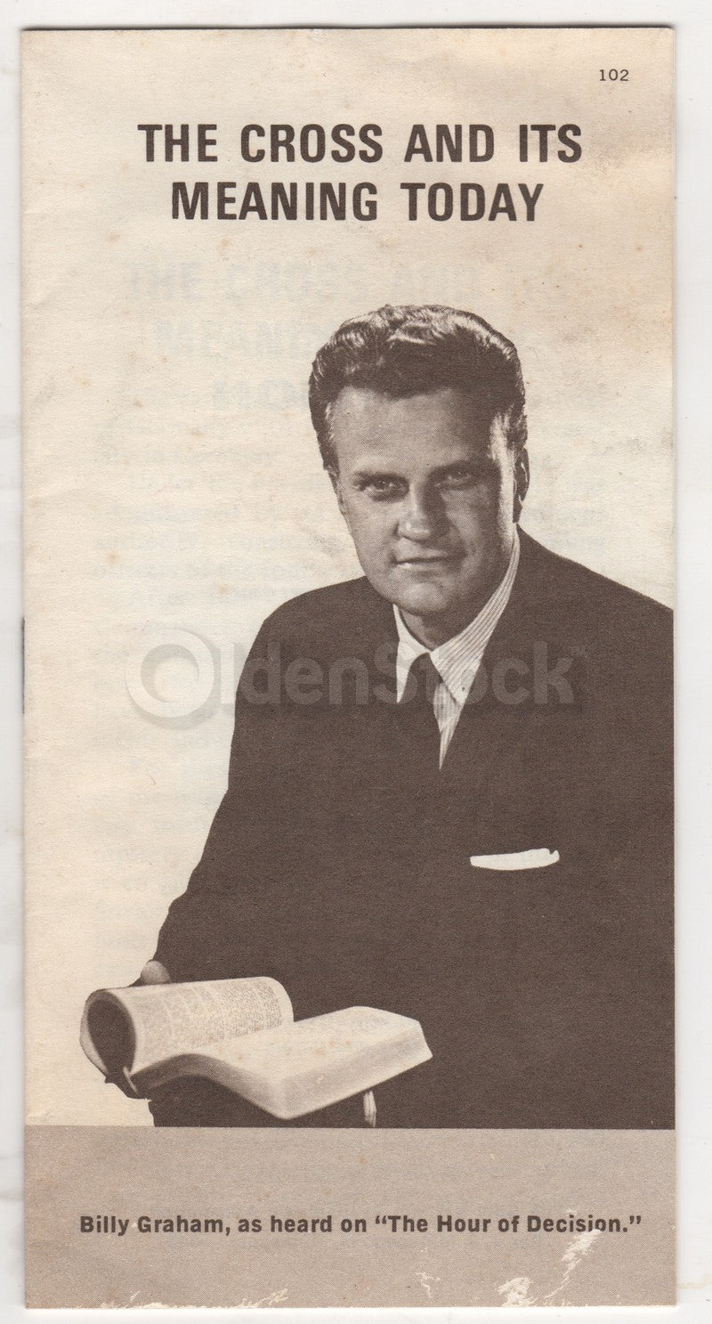 Billy Graham Cross and Its Meaning Vintage Religious Bible Tract Booklet