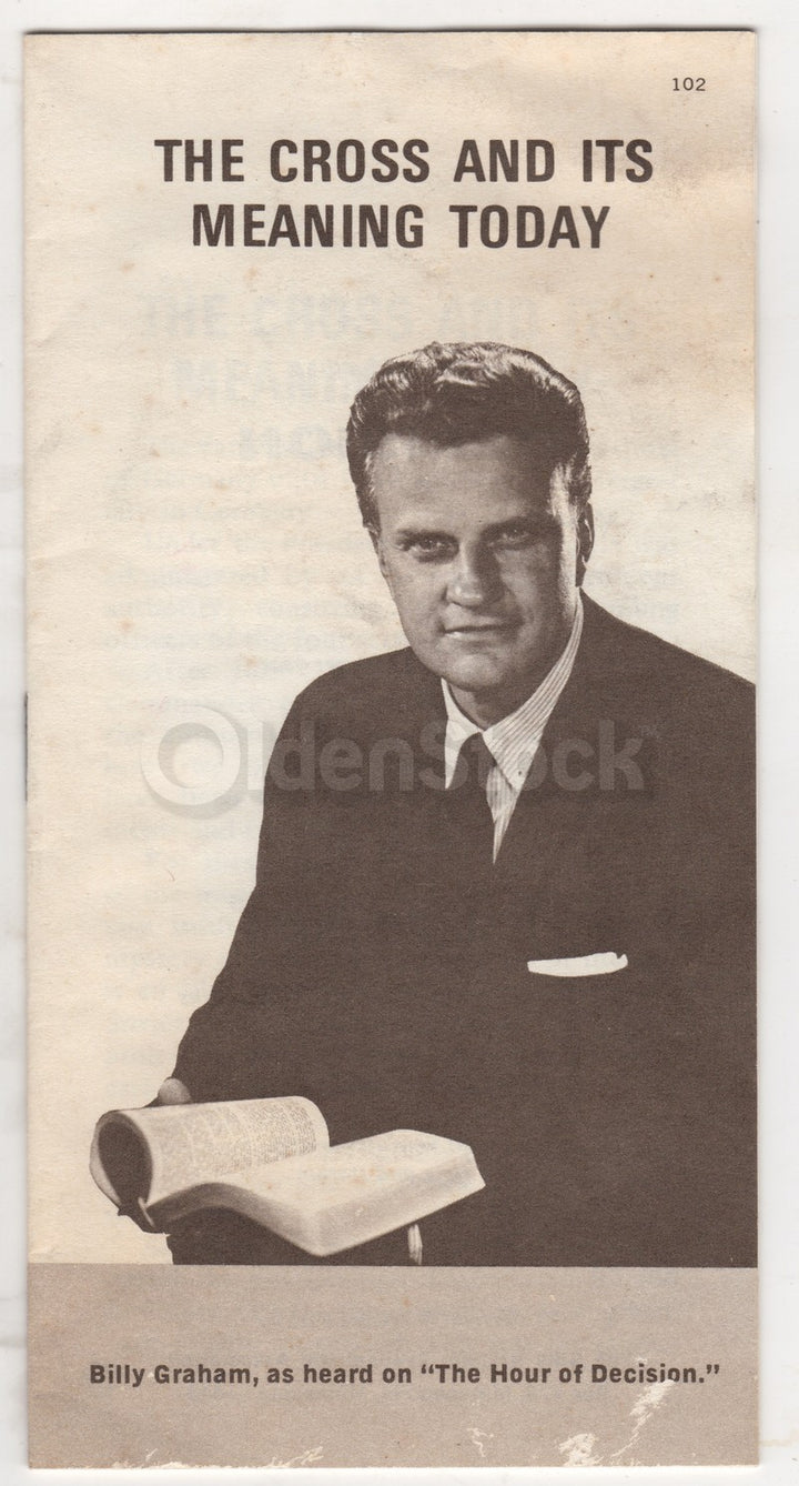 Billy Graham Cross and Its Meaning Vintage Religious Bible Tract Booklet