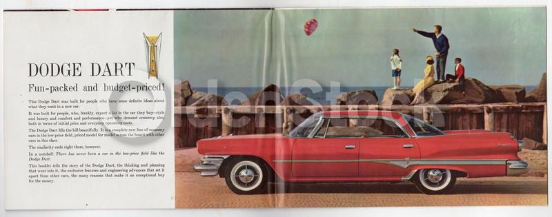 Dodge Dart Classic American Car Vintage 1960s Graphic Advertising Sales Brochure Poster