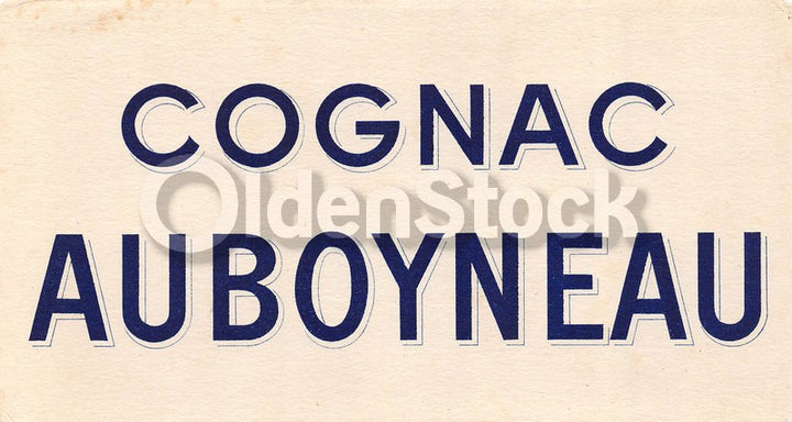 Auboyneau Cognac French Liquor Antique Advertising Ink Blotter