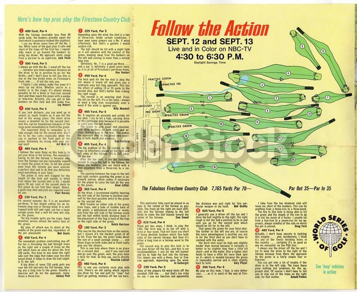 Arnold Palmer 1964 Masters Golf Winner Vintage Jeep Dealership Advertising Flyer