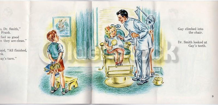Frank Visits the Dentist George Dept of Public Health Vintage Illustrated Kids Book