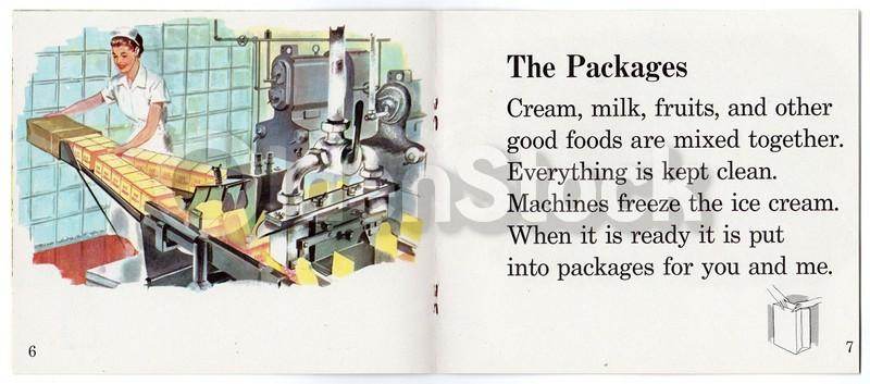 Ice Cream for You and Me Vintage Graphic Illustrated Children's Story Book