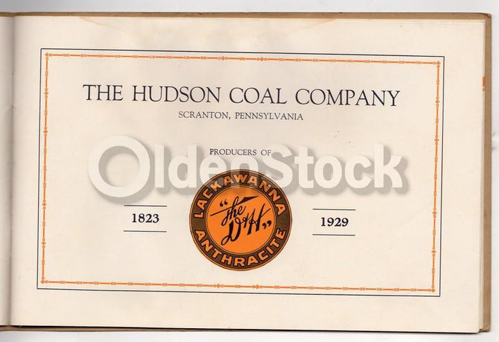 Hudson Coal Company Scranton Lackawanna PA Anthracite Antique Graphic Advertising Book