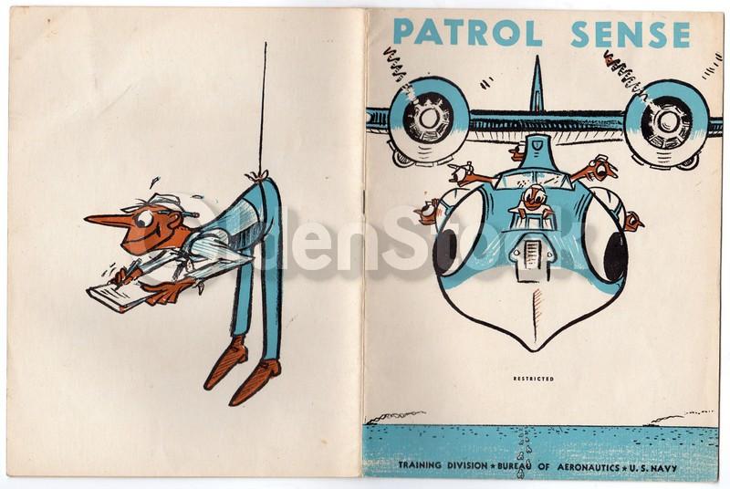 Patrol Sense Vintage Graphic Illustrated WWII Air Force Training Book 1943