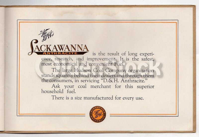 Hudson Coal Company Scranton Lackawanna PA Anthracite Antique Graphic Advertising Book