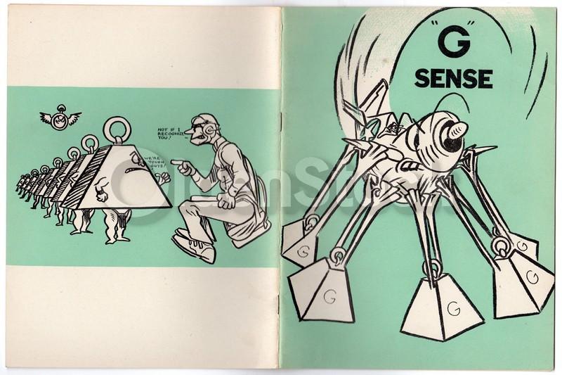 G Force Sense Vintage Graphic Illustrated WWII Air Force Training Book 1943
