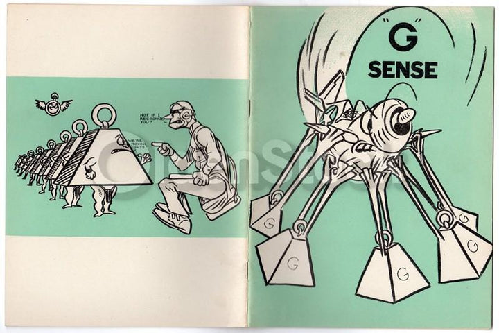 G Force Sense Vintage Graphic Illustrated WWII Air Force Training Book 1943