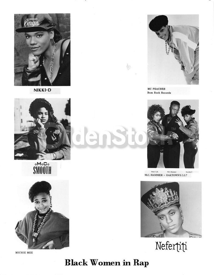 Black Women of Rap Nefertiti MC Hammer Girls Original Hip Hop Music Promo Photo