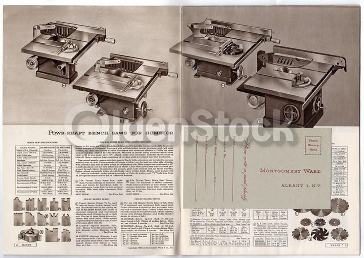 Montgomery Ward Powr-Kraft Vintage Illustrated Power Tool & Welding Catalog 1949