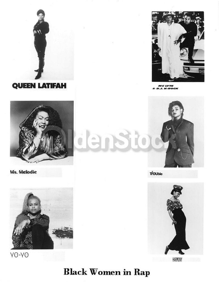 Queen Latifah Black Women of Rap Original Hip Hop Music Show Studio Promo Photo
