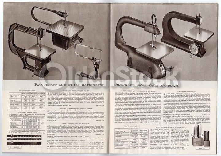 Montgomery Ward Powr-Kraft Vintage Illustrated Power Tool & Welding Catalog 1949