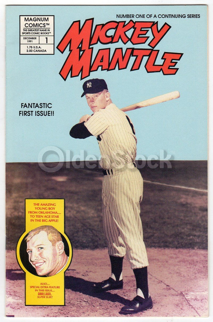 Mickey Mantle New York Yankees Baseball Legend Magnum Comic Book 1991