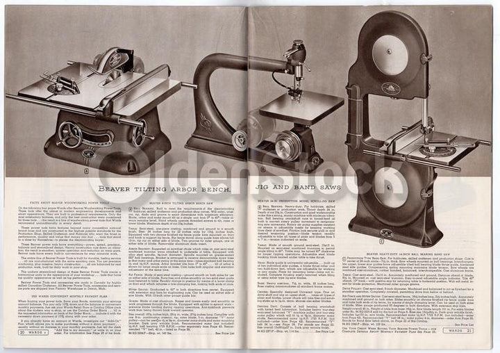 Montgomery Ward Powr-Kraft Vintage Illustrated Power Tool & Welding Catalog 1949