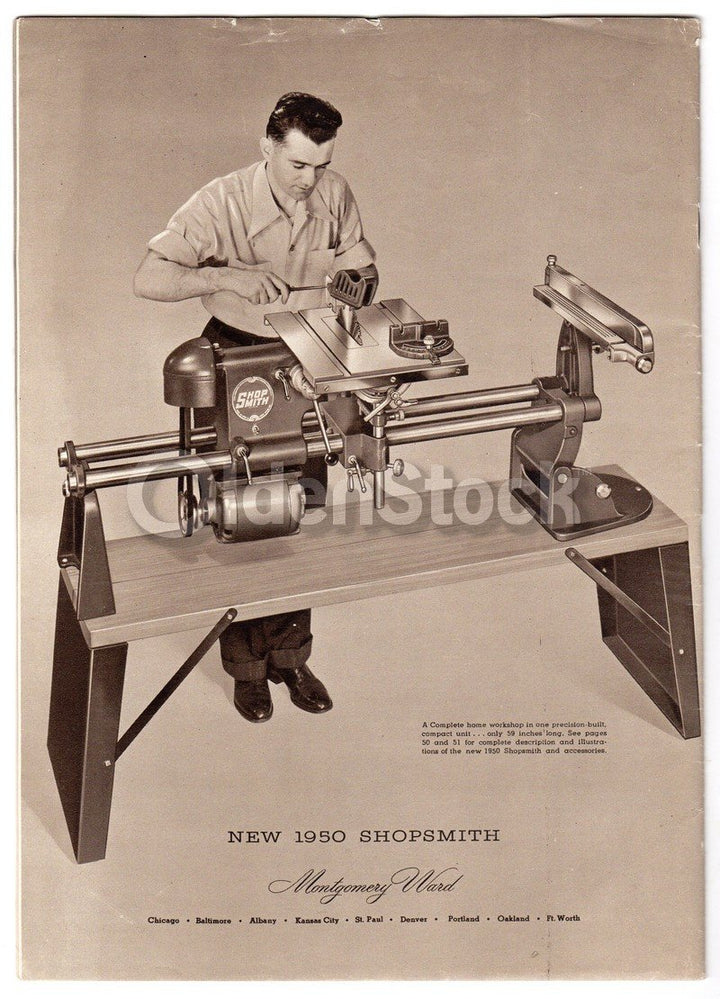 Montgomery Ward Powr-Kraft Vintage Illustrated Power Tool & Welding Catalog 1949