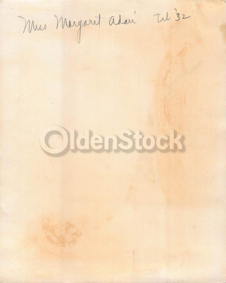 Miss Margaret Adair Lady Golfer Vintage 1930s Golf Club Fashions Headshot Photo