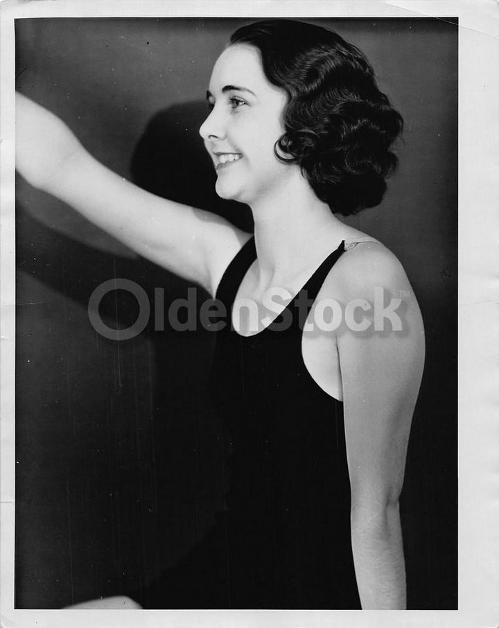 Miss Margaret Adair Young Swimsuit Model Vintage 1930s Ladies Fashions Headshot Photo