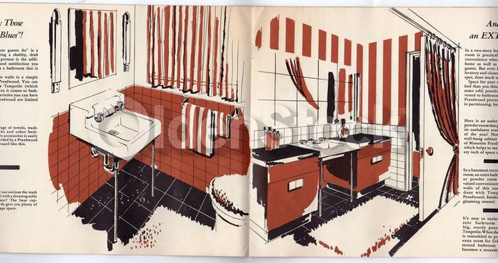 Masonite Presdwood Idea Book Vintage Interior Design Graphic Advertising Book