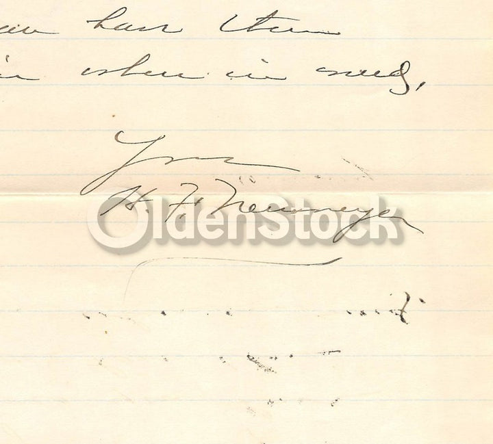 Neumeyer Pumps & Windmills Macungie Pennsylvania Antique Autographed Advertising Letter 1893