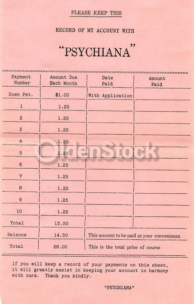 Psychiana Quack Religion Fringe Christianity Antique Advertising Poster Papers lot