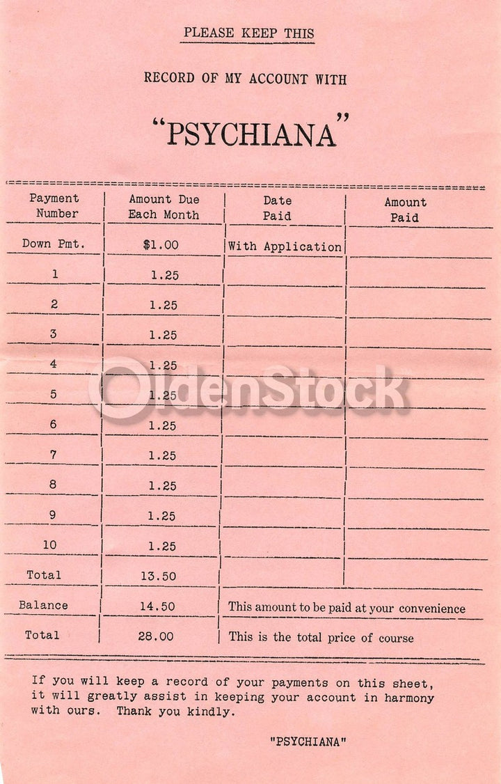 Psychiana Quack Religion Fringe Christianity Antique Advertising Poster Papers lot