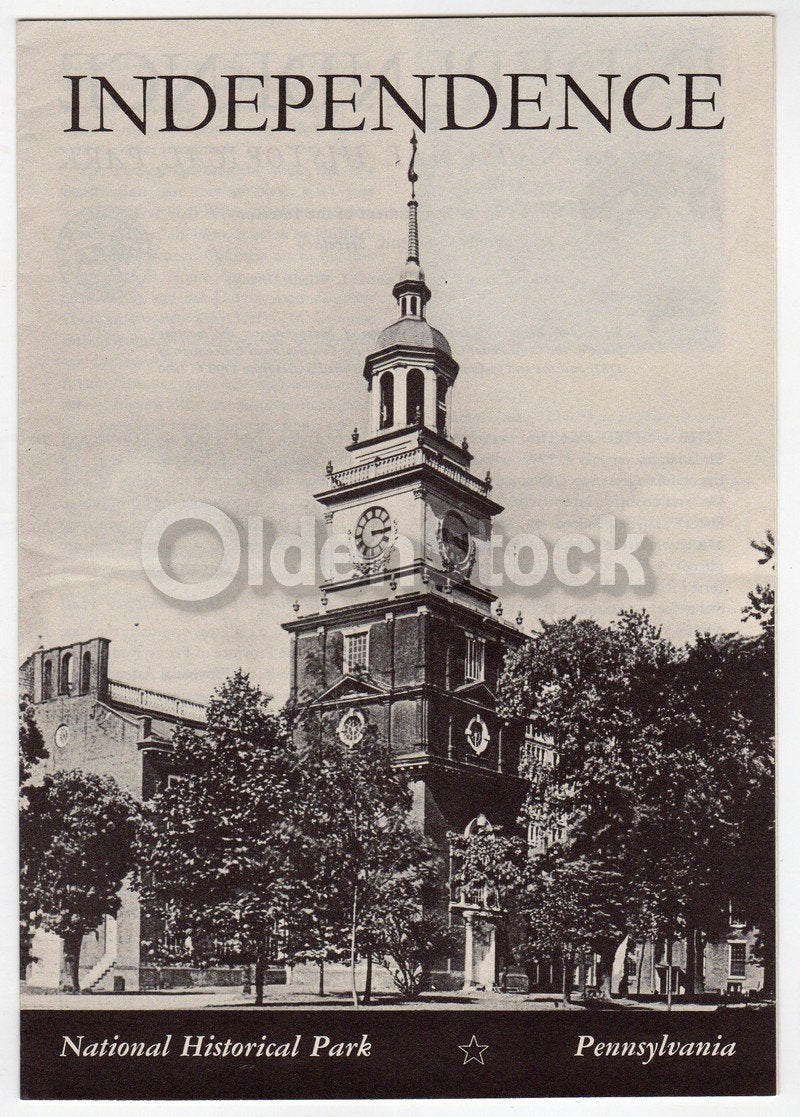 Independence Hall Pennsylvania Vintage Educational Travel Brochure