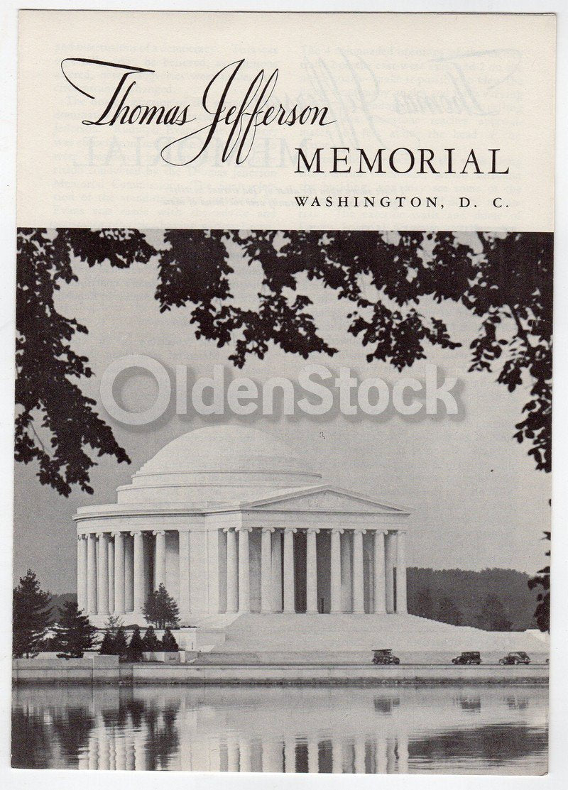 Thomas Jefferson Memorial Washington DC Vintage Educational Brochure