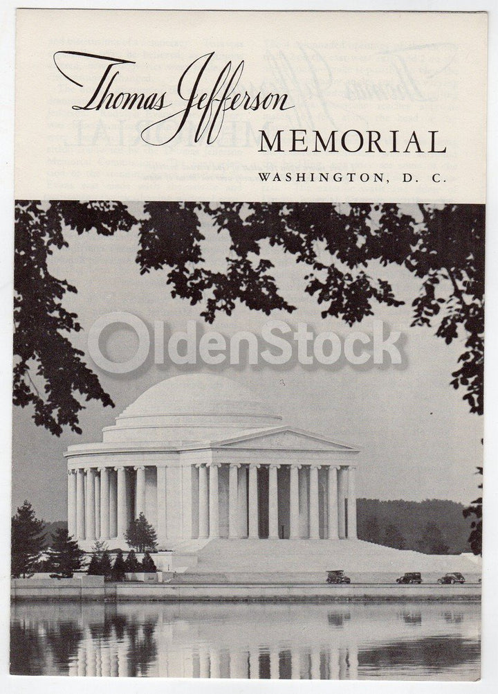 Thomas Jefferson Memorial Washington DC Vintage Educational Brochure