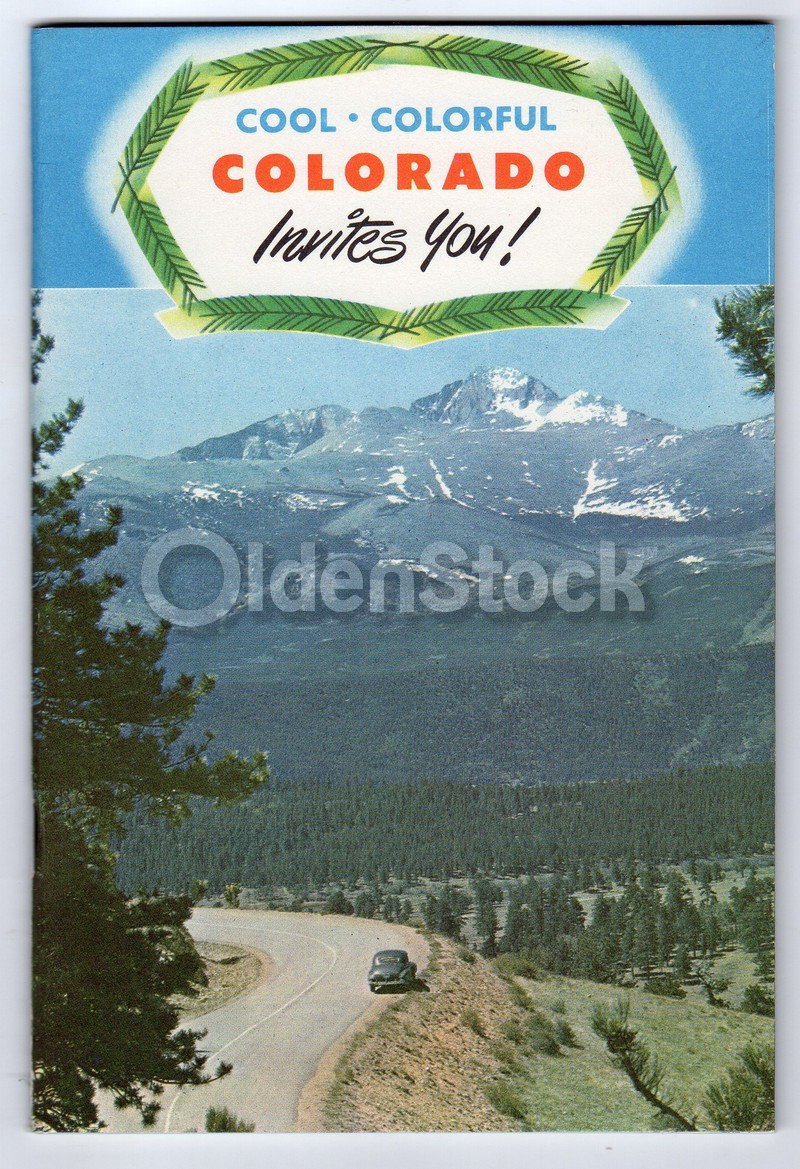 Colorado Rocky Mountain National Park Vintage 1950s Travel Advertising Booklet