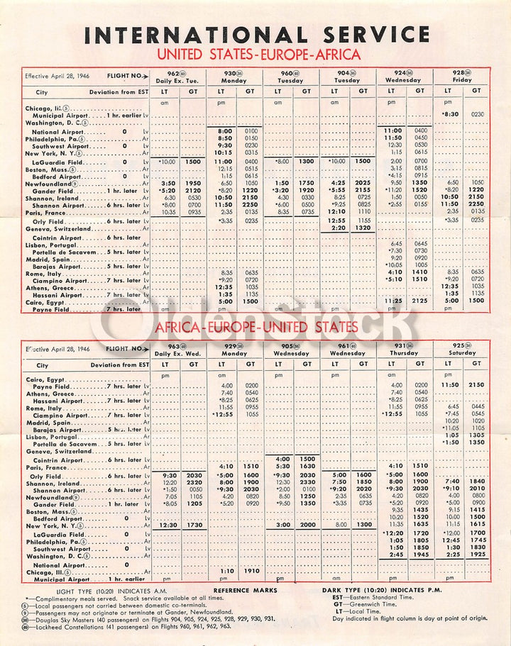 TWA Airlines Lisbon to Madrid Flights Vintage Advertising Poster Flyer 1946