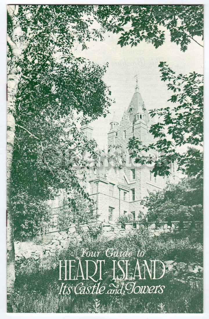 Heart Island Bolt Castle Towers Vintage Graphic Advertising Travel Brochure