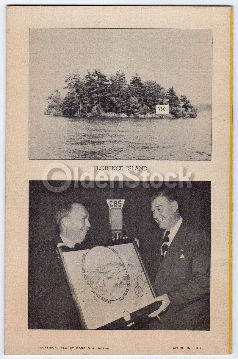 Thousand Islands New York Vintage 1940s Graphic Advertising Travel Brochure