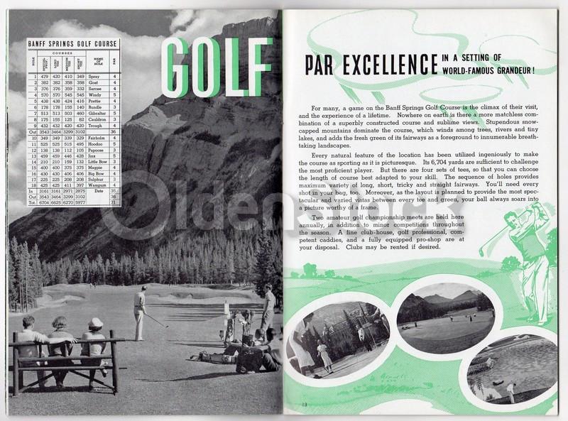 Banff & Glacier National Parks Vintage Graphic Advertising Travel Brochure