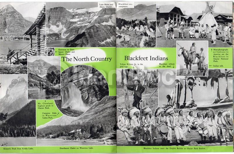 Glacier National Park Vintage 1930s Great Northern Railway Graphic Advertising Booklet