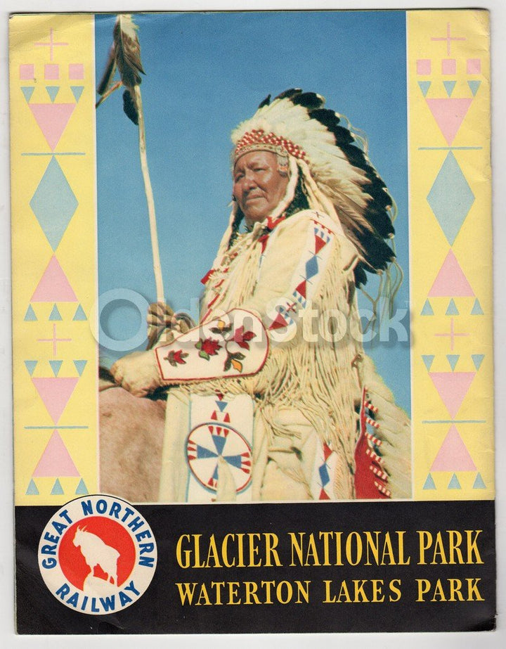 Glacier National Park Vintage 1930s Great Northern Railway Graphic Advertising Booklet