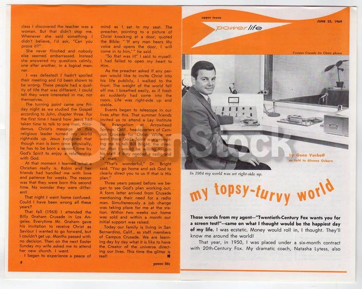 Bill Bright Vintage 1960s Christian Crusade for Christ Religious Tract Flyer